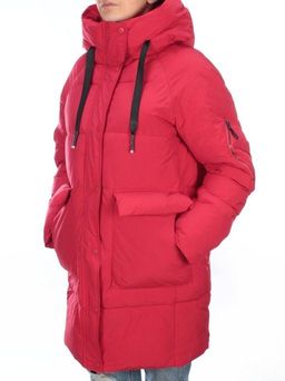 2197 RED Пуховик женский зимний AIKESDFRS (холлофайбер) - Fashion фото 4