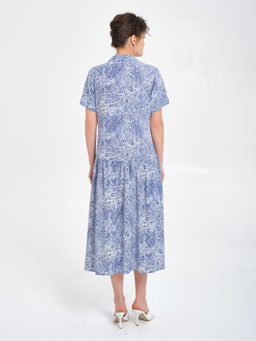 Платье из вискозы с принтом