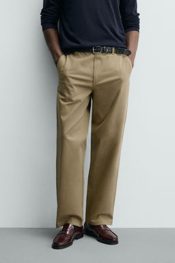 STRAIGHT-LEG CHINO TROUSERS - Zara фото 19