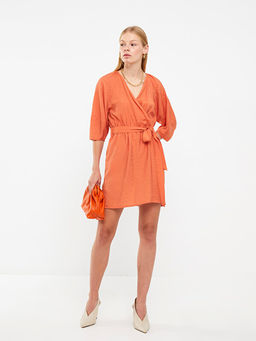 Kad?n V Yaka D?z Elbise