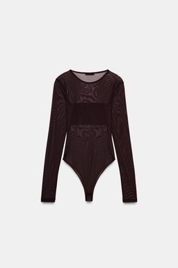 COMBINED TULLE BODYSUIT - Zara фото 13