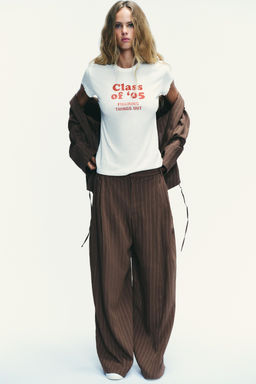 RUSTIC T-SHIRT WITH SLOGAN - Zara фото 5