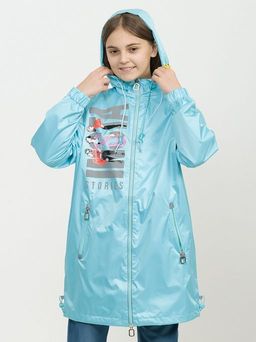 PELICAN, плащ для девочек, Бирюза  фото 3