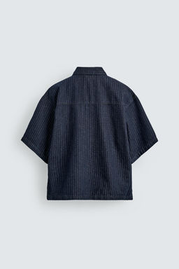 POLO DENIM RAYAS / Azul - Zara фото 7