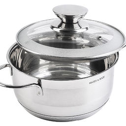 30972 Кастрюля с крышкой 1,4 л 16см нерж/ст MB (х8) - Mayer&boch фото 2