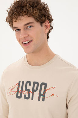 Мужской свитшот обычного кроя с круглым вырезом и каменным принтом - U.s. polo assn фото 2
