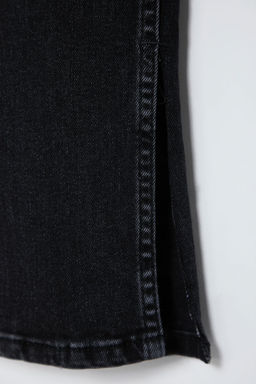TRENDYOLMILLA Koyu Mavi Y?rtmacl? Super Yuksek Bel Slim Flare Jeans TWOSS22JE0643  фото 14