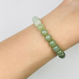 Браслет из Нефрита "градиент" 17 см