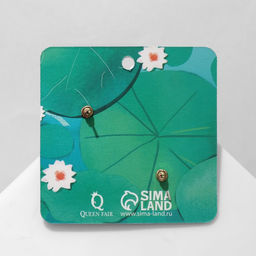 Серьги эмаль Лягушки с пальчиками, цветные в золоте - Queen fair фото 3