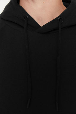 TRENDYOL MAN Siyah Basic Oversize/Genis Kesim Kapusonlu Ici Polarl? Sweatshirt TMNAW23SW00192 - Trendyolmilla фото 31