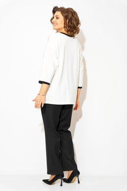 Туника Liliana 1495 бело-черный