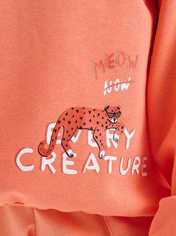 PELICAN, толстовка для девочек, Персиковый  фото 3