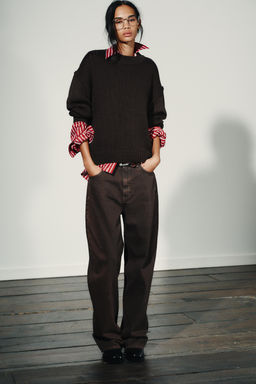 TRF STRAIGHT HIGH-WAIST JEANS