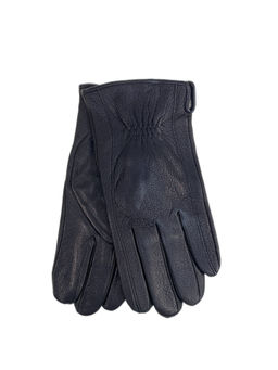 Мужские перчаткииз натуральной кожи, цвет черный