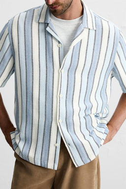 STRIPED TEXTURED SHIRT - Zara фото 13