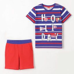 CRB wear/CSKB 90020-42 (274) Комплект для мальчика (футболка, шорты), синий/Ex.Cherubino