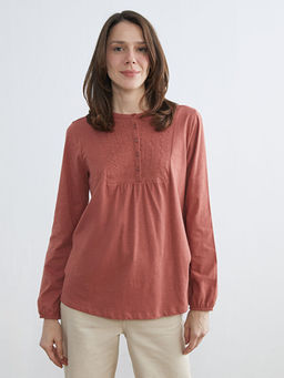 Bisiklet Yaka Nak??l? Bluz