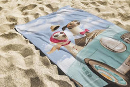 Полотенце банное Путешествие 80*150 см. вафля хлопок 100% - Лен поволжья фото 3