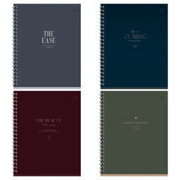 Тетрадь 48л. на спирали BG "Классическая коллекция" клетка (Т5гр48_лм_тф 06606) матовая лаинация, тиснение фольгой