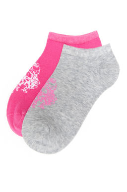 Женские серые меланжевые носки из двух предметов Неожиданная скидка в корзине
