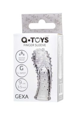 Насадка на палец A-toys Gexa, ТРЕ, прозрачный, 9 см - Toyfa фото 4