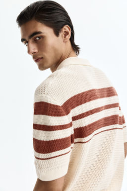 Polo en punto pointelle Regular Fit - H&m фото 8