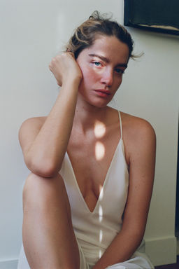 VESTIDO FORRO TIRANTES MULTIPOSICI?N / Blanco roto - Zara фото 4