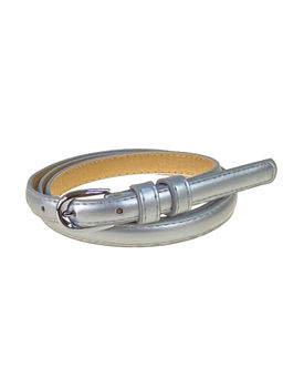 Ремень женский из искусственной кожи, цвет серебро