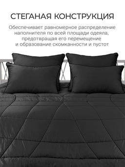 Одеяло Cloud Cool Graphite 220х240см всесезонное 200г/м2 ЕС-7043 - Espera фото 7