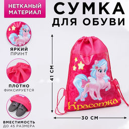 Сумка для обуви Красотка,непромокаемое полотно 41х30х0,5 см