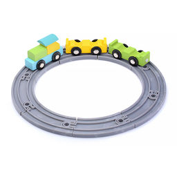 Трек с паровозом и фигурками, в коробке - Щепочка фото 2