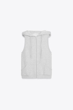 FLEECE HOODED GILET - Zara фото 10