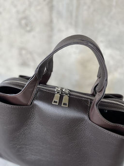 Женская кожаная сумка тоут 3120 Кофе - Sergio valentini фото 3