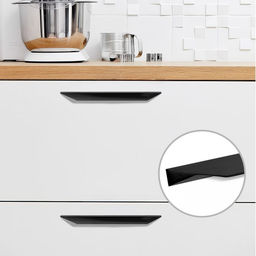 Ручка мебельная CAPPIO, L=250 мм, м/о 160 мм, цвет черный