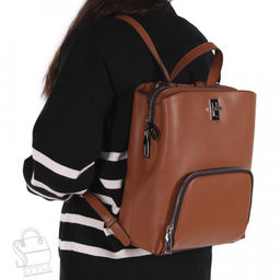 Рюкзак женский кожаный 726VG brown Vitelli Grassi в Новосибирске  фото 2