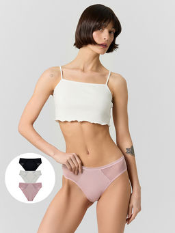 Трусы слипы женские в наборе, 3 шт