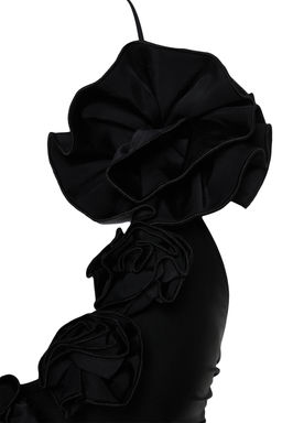 TRENDYOLMILLA Siyah Derin Dekolteli Cicek Aplikeli High Leg Regular Mayo TBESS24MA00024  фото 8