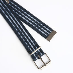 Ремень детский, ширина 3 см, пряжка металл, цвет синий/серый - Simaland фото 2