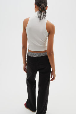 Pantalon de sarga de talle bajo - H&m фото 3