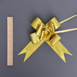 Цена за 10 шт. Бант-бабочка №5, золотой - Simaland фото 3