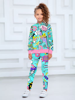 Толстовка "Лето",бирюзовый