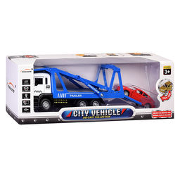 Автовоз с импортной машиной, в коробке