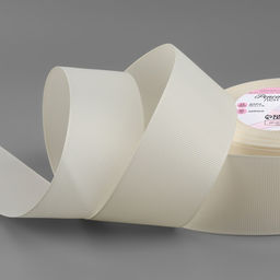 Лента репсовая, 40 мм, 23±1 м, молочная №08