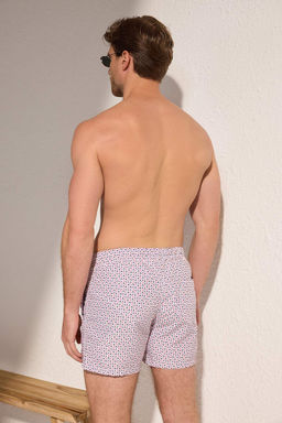 Trendyolmilla Man K?rm?z? Standart Fit Marin Temal? Bal?k Bask?l? Mayo Deniz Sortu TMNSS25DS00007  фото 4