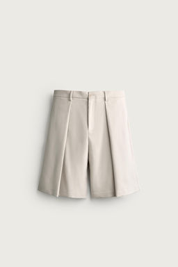 BERMUDA WIDE FIT PLIEGUES / Beige claro - Zara фото 7