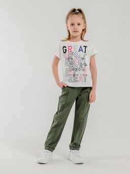 CRB wear/CWJG 70237-34 Брюки для девочки,оливковый/Ex.Cherubino