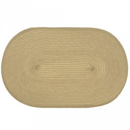 Салфетка под горячее (термосалфетка) Овальная 45х30см, ПВХ, цвет - слоновая кость (Китай)