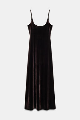 LONG VELVET DRESS - Zara фото 7