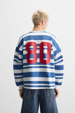 NUMBER STRIPE T-SHIRT - Zara фото 3