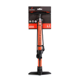 Насос напольный с регулируемым манометром COMIRON BORA, стальной корпус, 650*38мм, 737 см3, 8 бар, 120 psi., стальной шток 12мм, 848 гр. /уп 10/